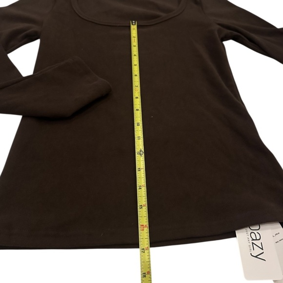 NWT Dazy Scoop Neck Sweater Dark Brown XL - Picture 6 of 9